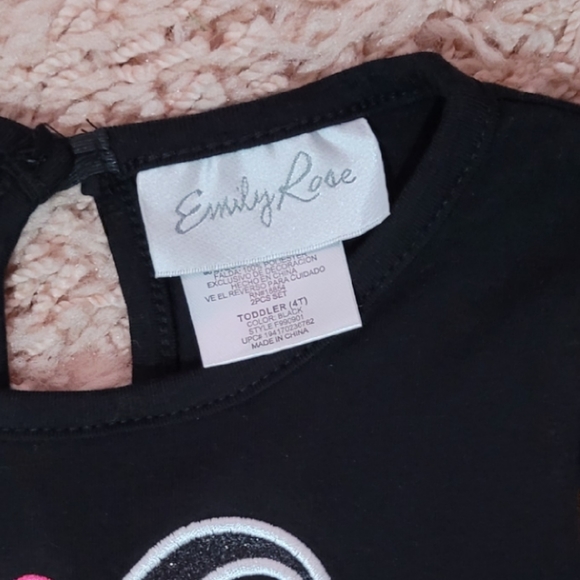 Emily Rose Unicorn Halloween Kitty Outfit Matching Top & Pants Size 4t - Picture 4 of 5